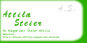 attila steier business card